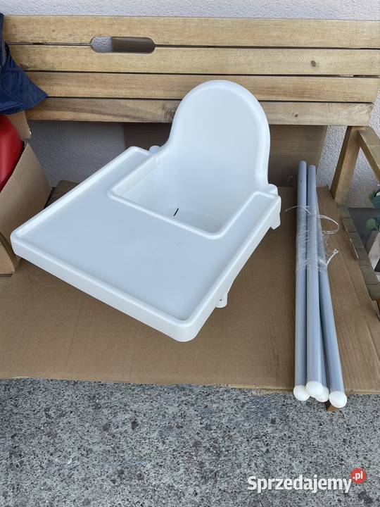 Krzesełko do karmienia Ikea Antilop białe Tworzywo Toruń