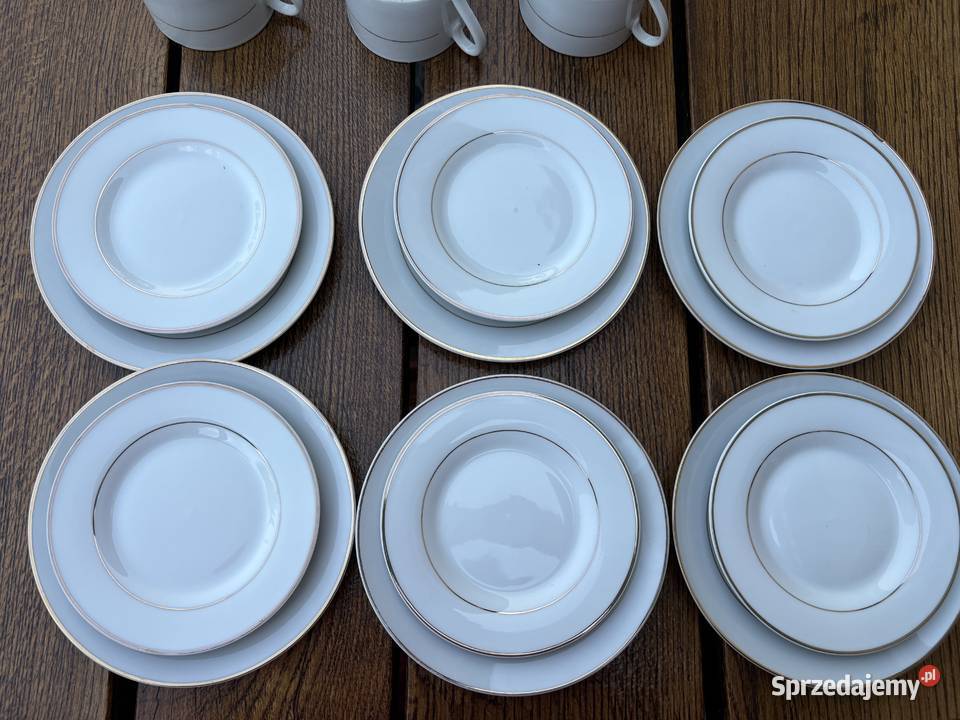 Porcelanowy komplet do kawy 6 osób 18 sprzedam