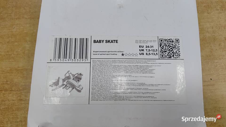 Łyżwy saneczkowe regulowane Tempish Baby Skates sprzedam