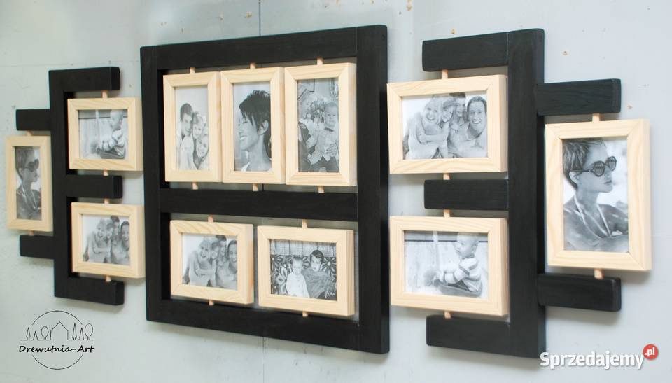 czarna galeria ścienna ramka na zdjęcia ramki do Gdynia