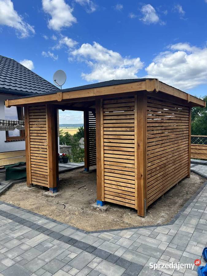 Altana drewniana zadaszenia tarasów tarasy zachodniopomorskie Chojna