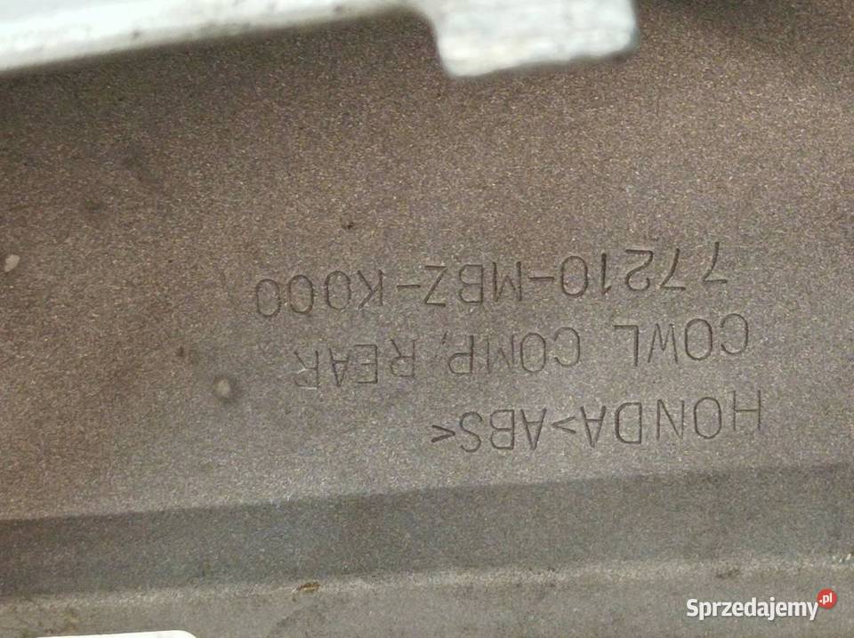 OSŁONA TYŁ ZADUPEK OGON OWIEWKA 77210 MBZ K000 Rok produkcji 2005