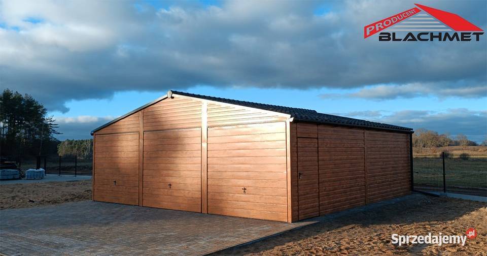 Garaż blaszany drewnopodobny 4x5 producent 4x6 Piotrków Trybunalski