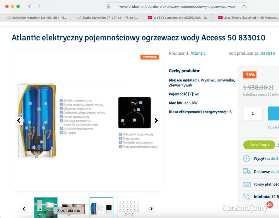 Bojler nie używany sprzedam Grodziec sprzedam