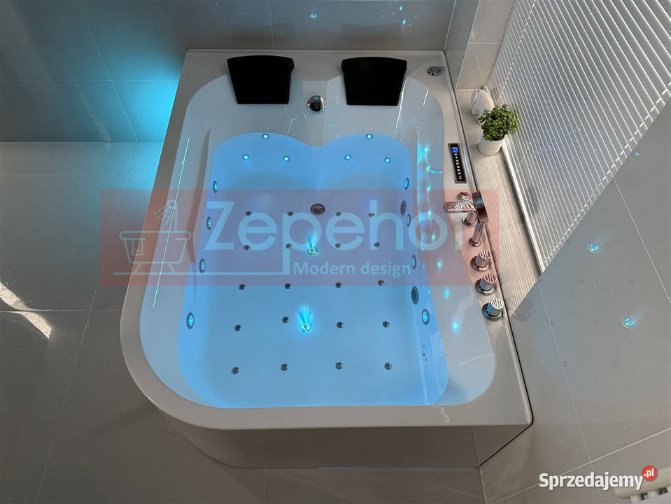 Wanna z hydromasażem LS7001 PRAWA prostokątna Grabówka