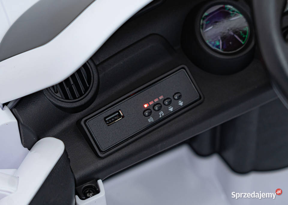 RUF CTR3 Biały Auto na Akumulator 12V 9Ah 2x35W Łopuszno