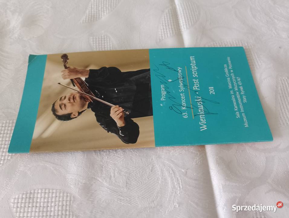 Program z AUTOGRAFEM Jerżan Kulibajew skrzypek z sprzedam
