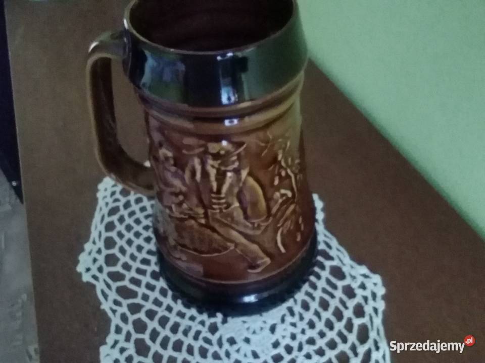 duży kufel kamionkowy kamionka Łódź