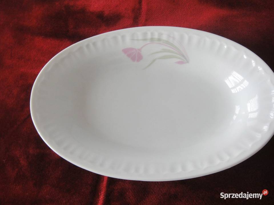 Półmisek porcelanowy owalny Bogucice PRL Kielce