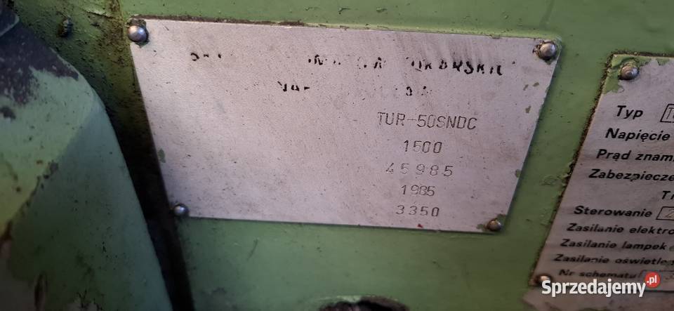 Tokarka TUR 50 SNDC Tarnowskie Góry sprzedam