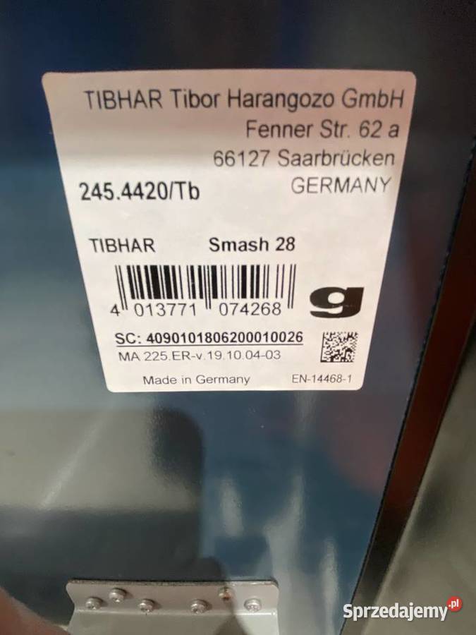 Tibhar Smash 28 stół to tenisa stołoegoping wielkopolskie