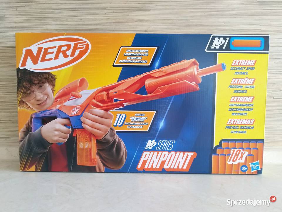 NAJTANIEJ Nerf Pinpoint Wyrzutnia 18 Strzałek 8 lat+ Zabawki Zabrze