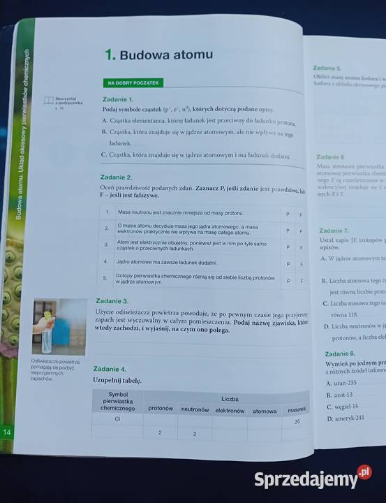 To jest Chemia1 Karty pracy ucznia liceum i miękka Książki i Podręczniki Koźminek sprzedam