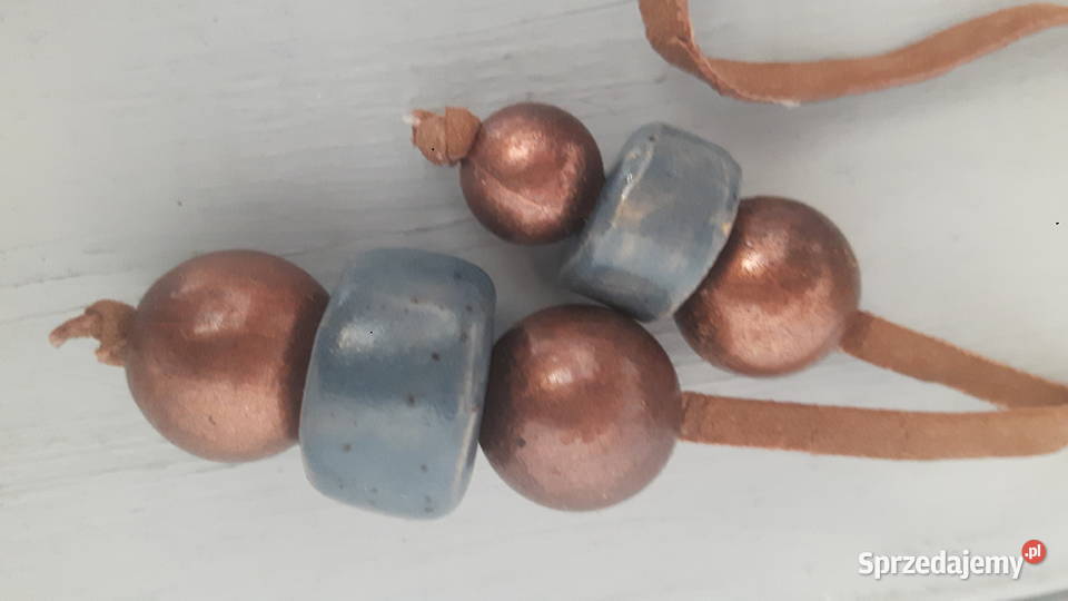 Naszyjnik ceramiczny ręcznie wykonany Otwock