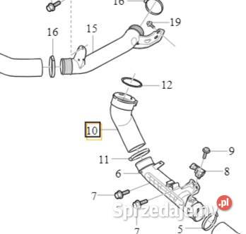 VOLVO XC40 przewod rura kolano intercoolera 20T Bielany Wrocławskie