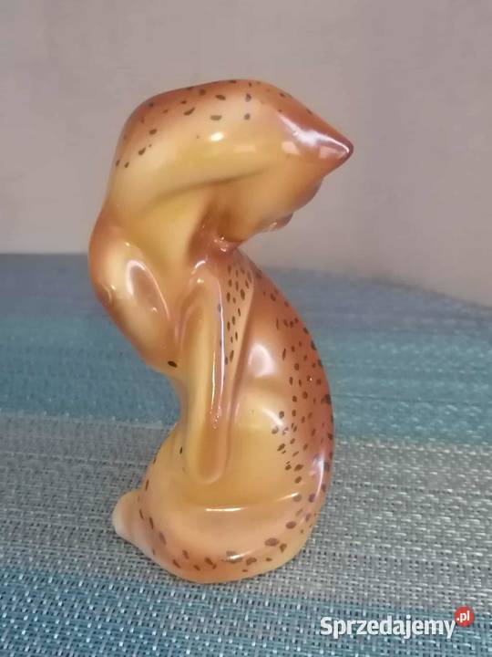 Figurka Porcelanowa Gepard Lampart Vintage Retro sprzedam