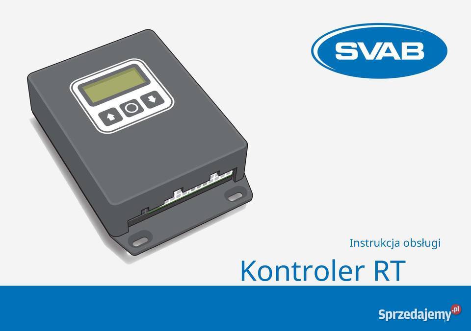 Instrukcja obsługi SVAB RT GP Controller j Szamotuły sprzedam
