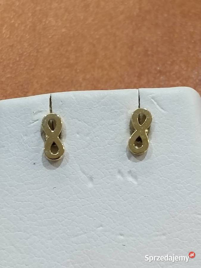 Złote Nowe kolczyki pr333 wys7 mm sprzedam