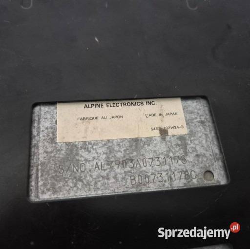 Unikatowe Legenndarne radio cd ALPINE 7903ms osobowe Sprzęt audio fabryczny Koszalin
