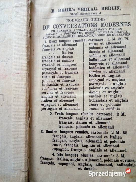 Przewodnik w rozmowach nowoczesnych w języku niemiecki Dąbrowa Górnicza