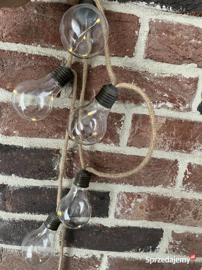 Łańcuch dekoracyjny lina jutowa Led JUTTA na