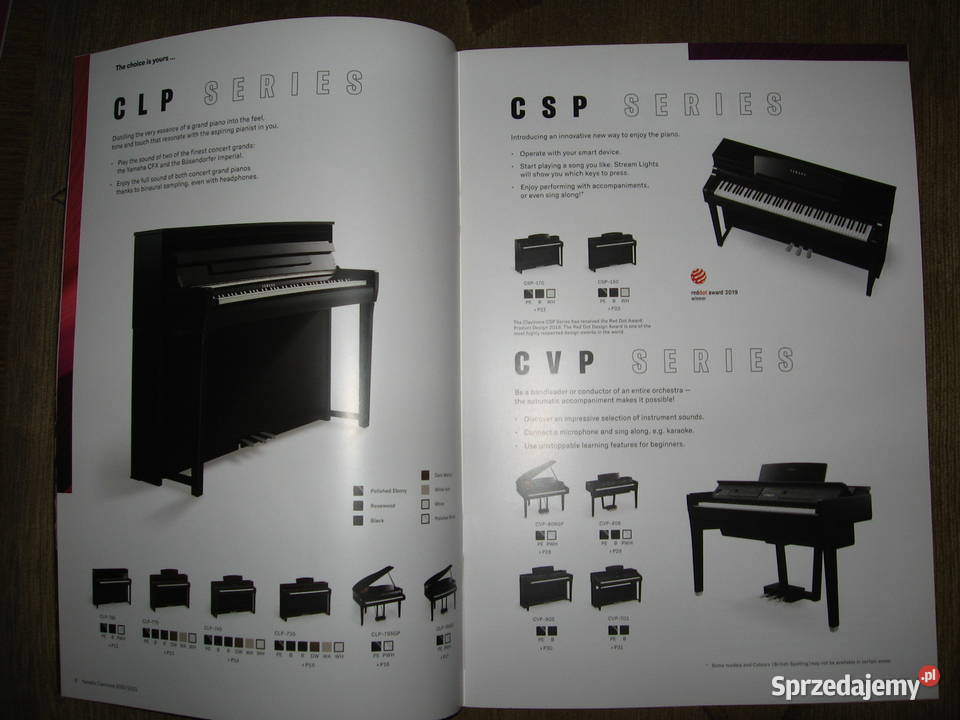 Yamaha Clavinova Digital Piano CLP CSP CVP Yamaha Instrumenty klawiszowe i MIDI Kępice