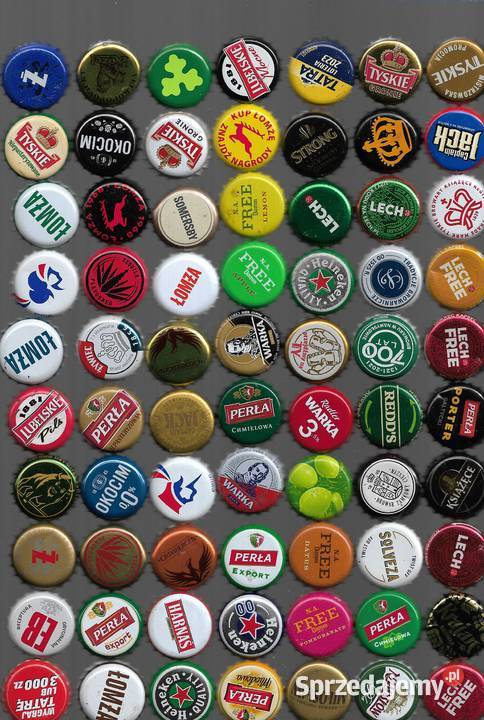 Kapsle polskie z piwa zestaw 20 Birofilistyka Puławy