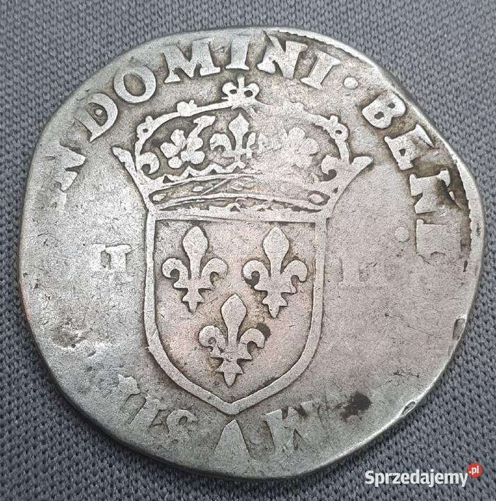 Francja 14 Ecu 1589 ParyżHenri III Numizmatyka Wałbrzych