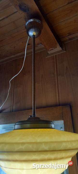 Wisząca lampa Art Deco Ładny duży klosz ampla Skierniewice sprzedam