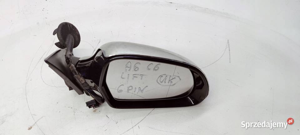 LUSTERKO PRAWY PRZÓD AUDI A6 C6 LIFT UK 6 PIN Przystajń