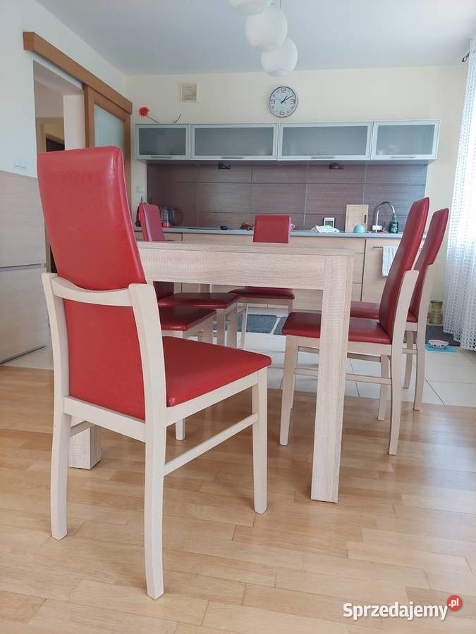 Krzesła czerwone BRW 6 Krzesła Tychy
