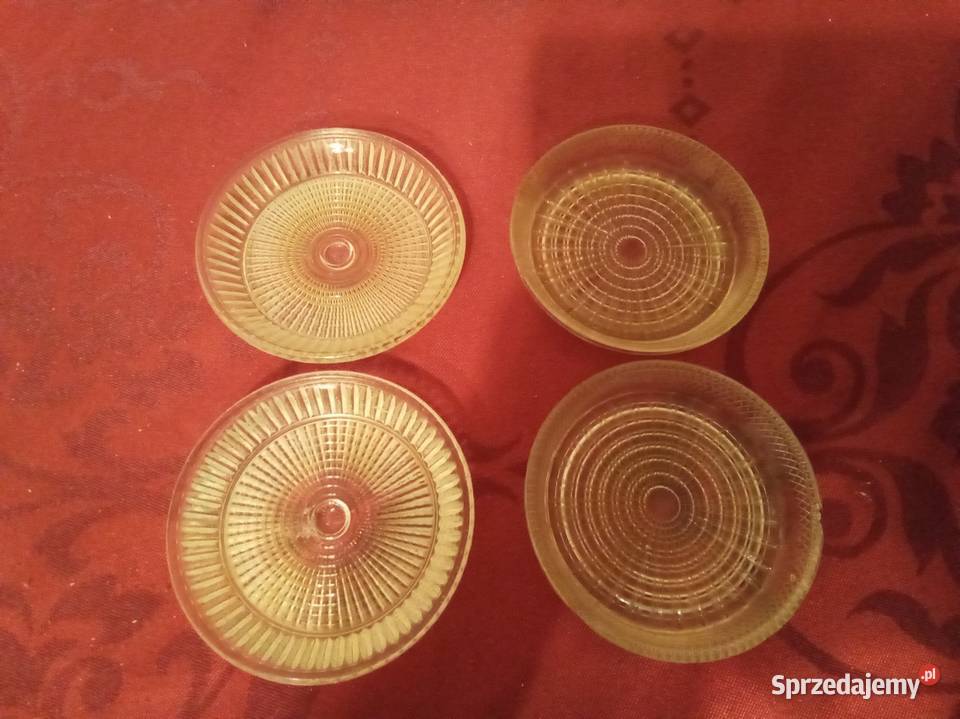 4 spodki pod szklanki PRL