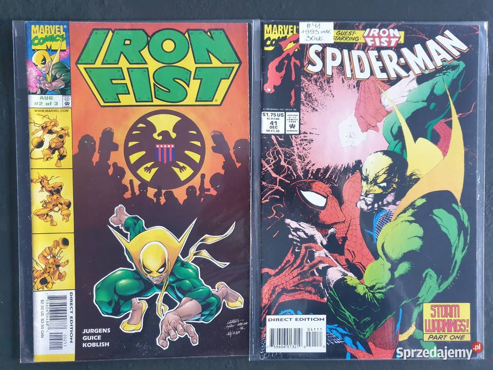 Iron Fist 9 oryginalnych komiksów Marvel USA Gdynia