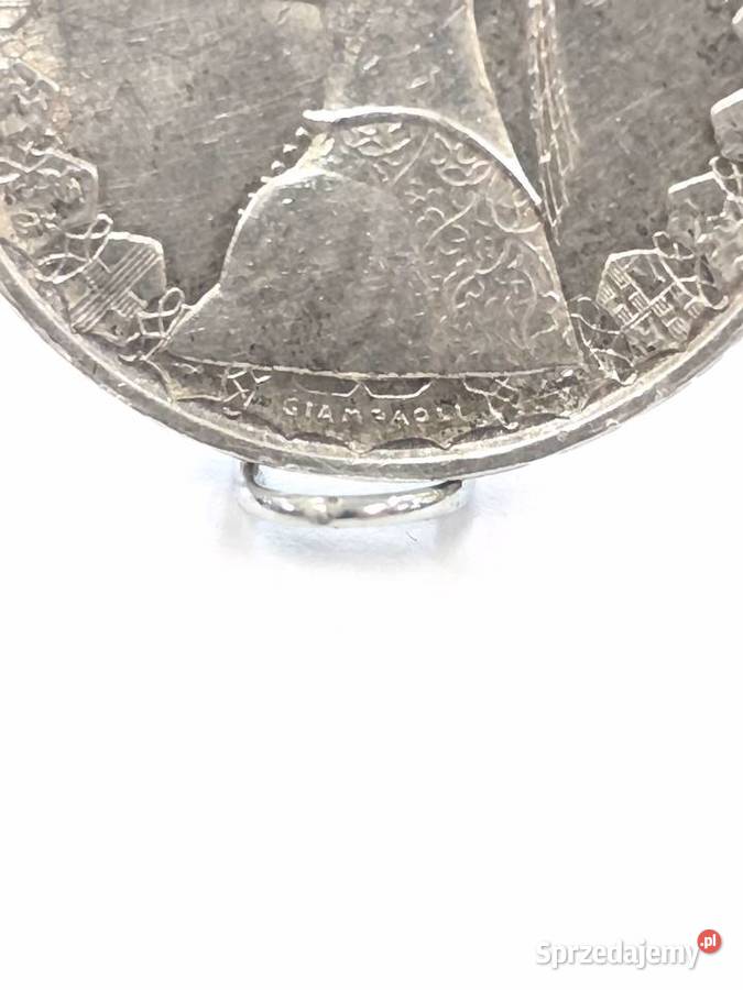 Moneta srebrna Włochy 500 lirów 1964 srebro Dębica