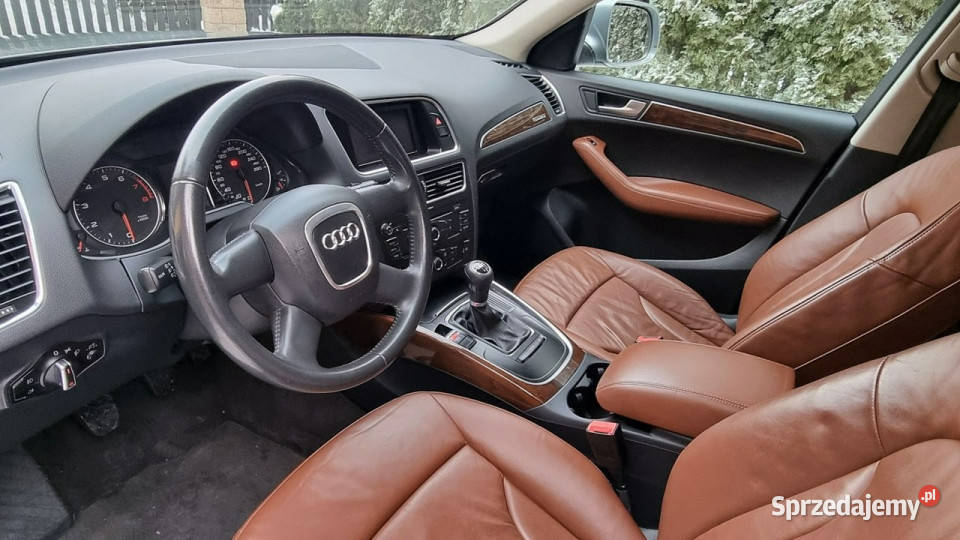 Audi Q5 180 Skóry Super Stan Quattro GWARANCJA wspomaganie kierownicy Samochody osobowe Płońsk