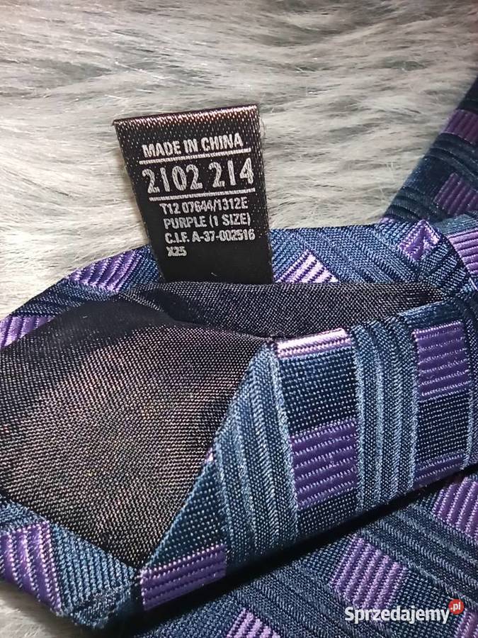 Krawat MarksSpencer krawat czarny kratka Warszawa