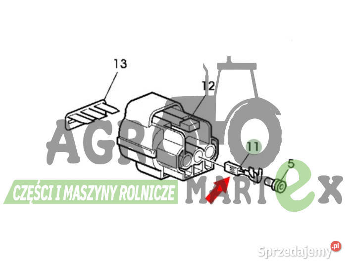 57M8558 PIN ZŁĄCZA ELEKTR 051mm JD dolnośląskie Wichrów