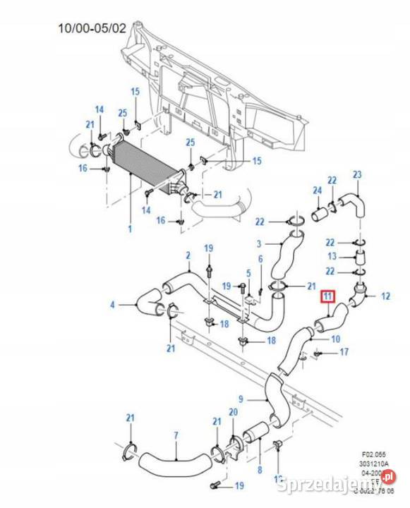 PRZEWÓD POWIETRZA FORD MONDEO 0007 1132494