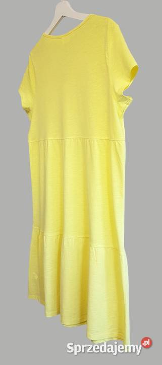 Damska sukienka bawełniana letnia żółta z małopolskie Chrzanów