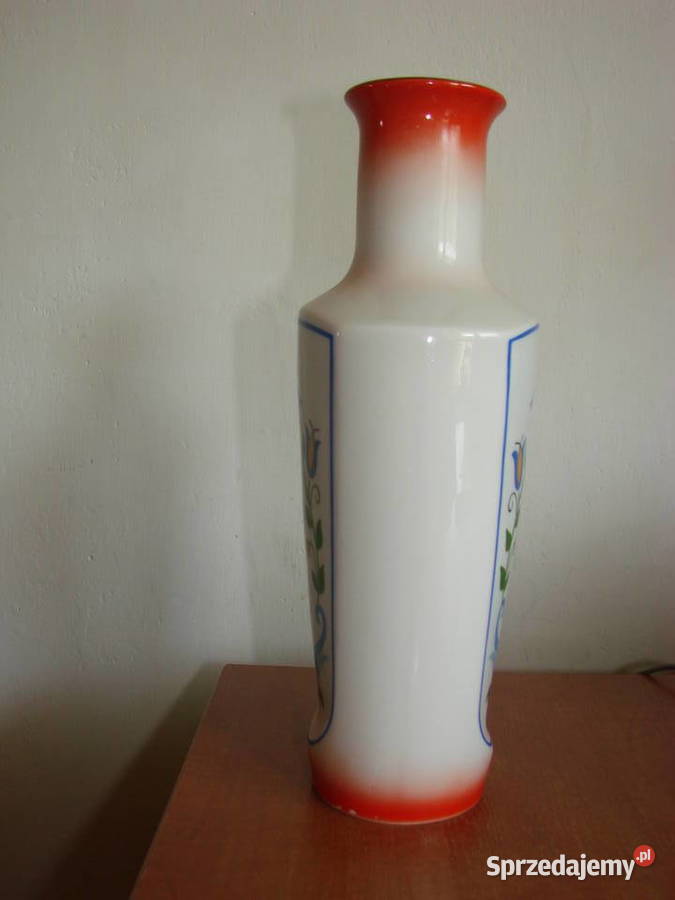 Lubiana wzór kaszubski wazon PRL Pruszcz Gdański