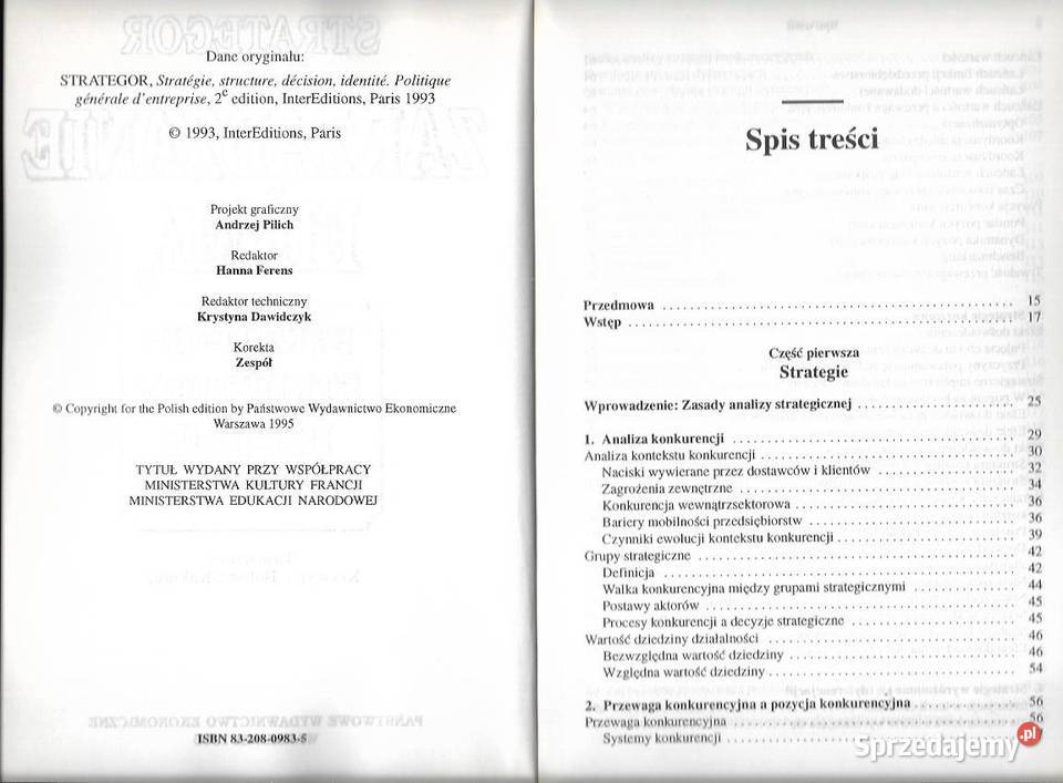 Zarządzanie firmą Strategie struktury decyzje Załom