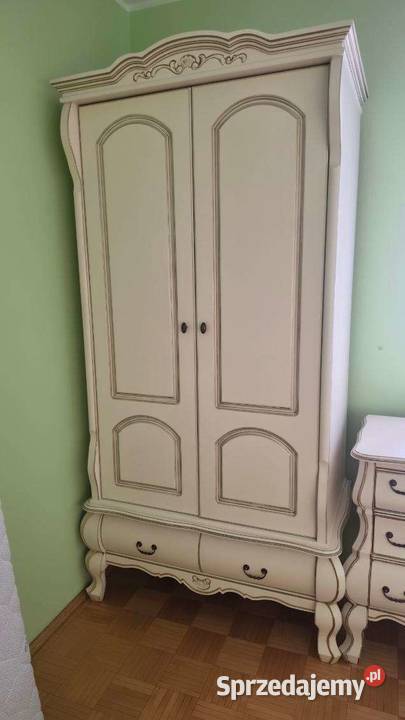 Unikatowa biała dwudrzwiowa szafa retro shabby Szafy i garderoby Warszawa sprzedam