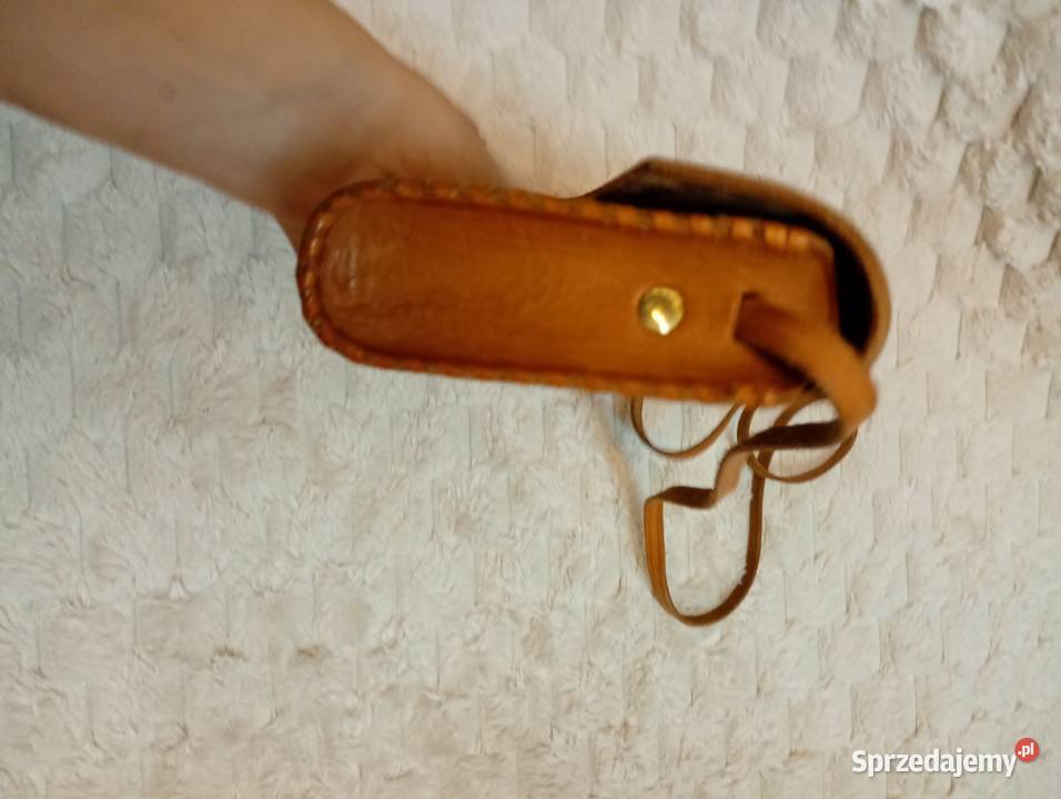 Real Leather Brązowa skórzana torebka z Madrytu Kraków