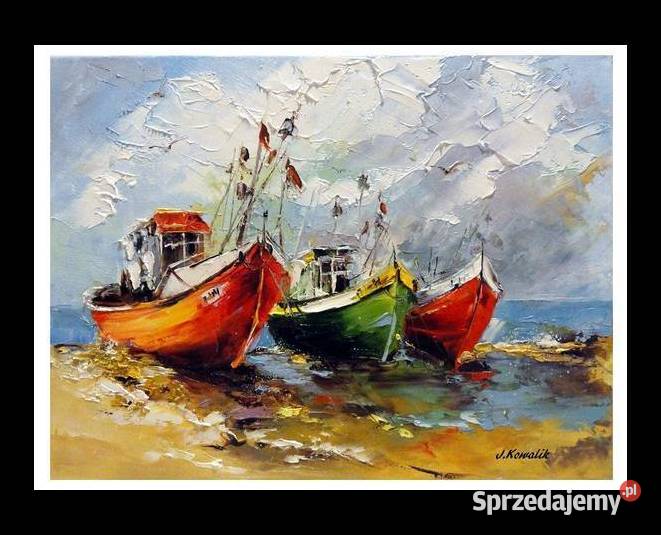 Kowalik Kutry obraz olejny 40x30 Warszawa sprzedam