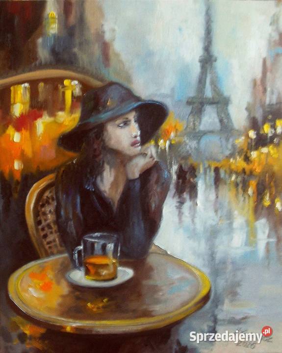 Obraz olejny Samotność w wielkim mieście Barlinek