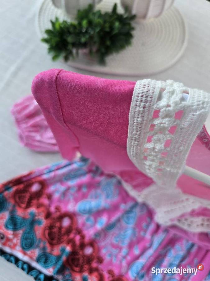 Sukienka wstawka boho Romantyczna śląskie Rybnik