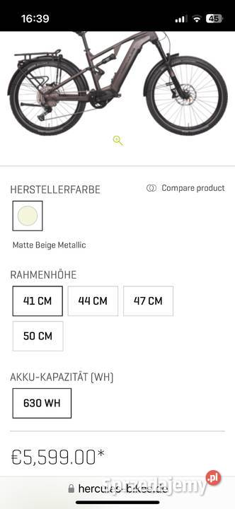 60 taniej Hercules NOS FS SUV 22 nowy rower Nakło Śląskie