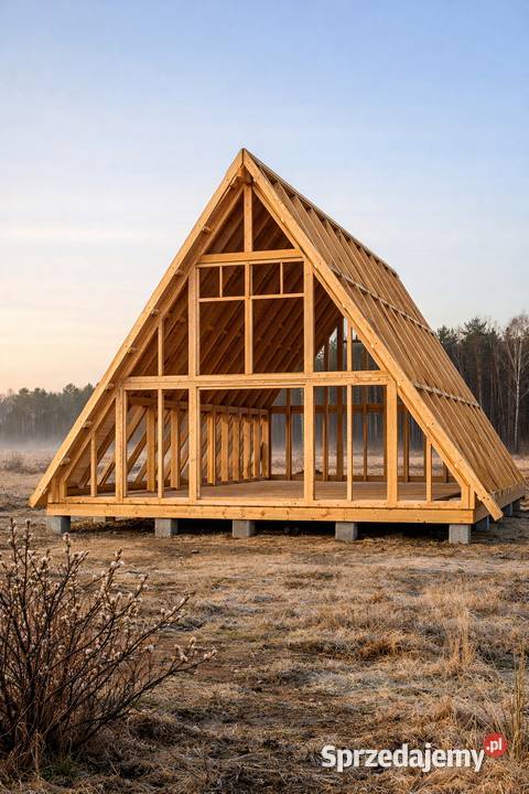 Dom szkielet do samodzielnego montażu DOM Z rekreacyjny Zaborze