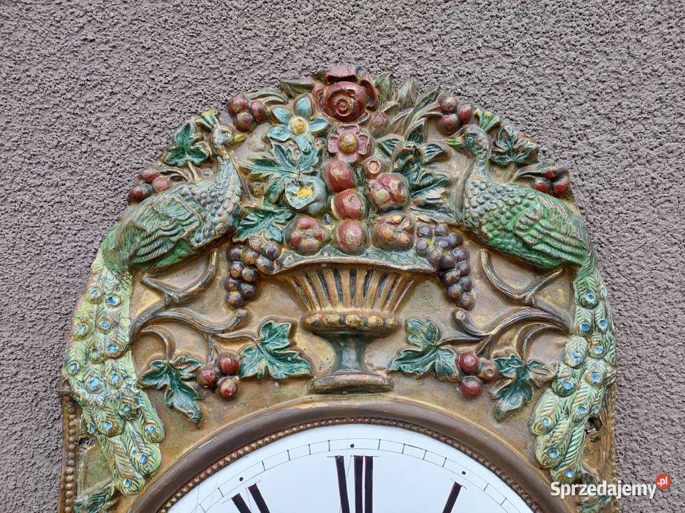 T126 Tarcza starego zegara comtoise otwory Tczew