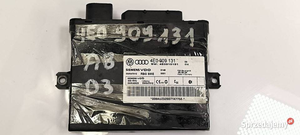 KOMPUTER AUDI A8 D3 4E0909131 Lipno